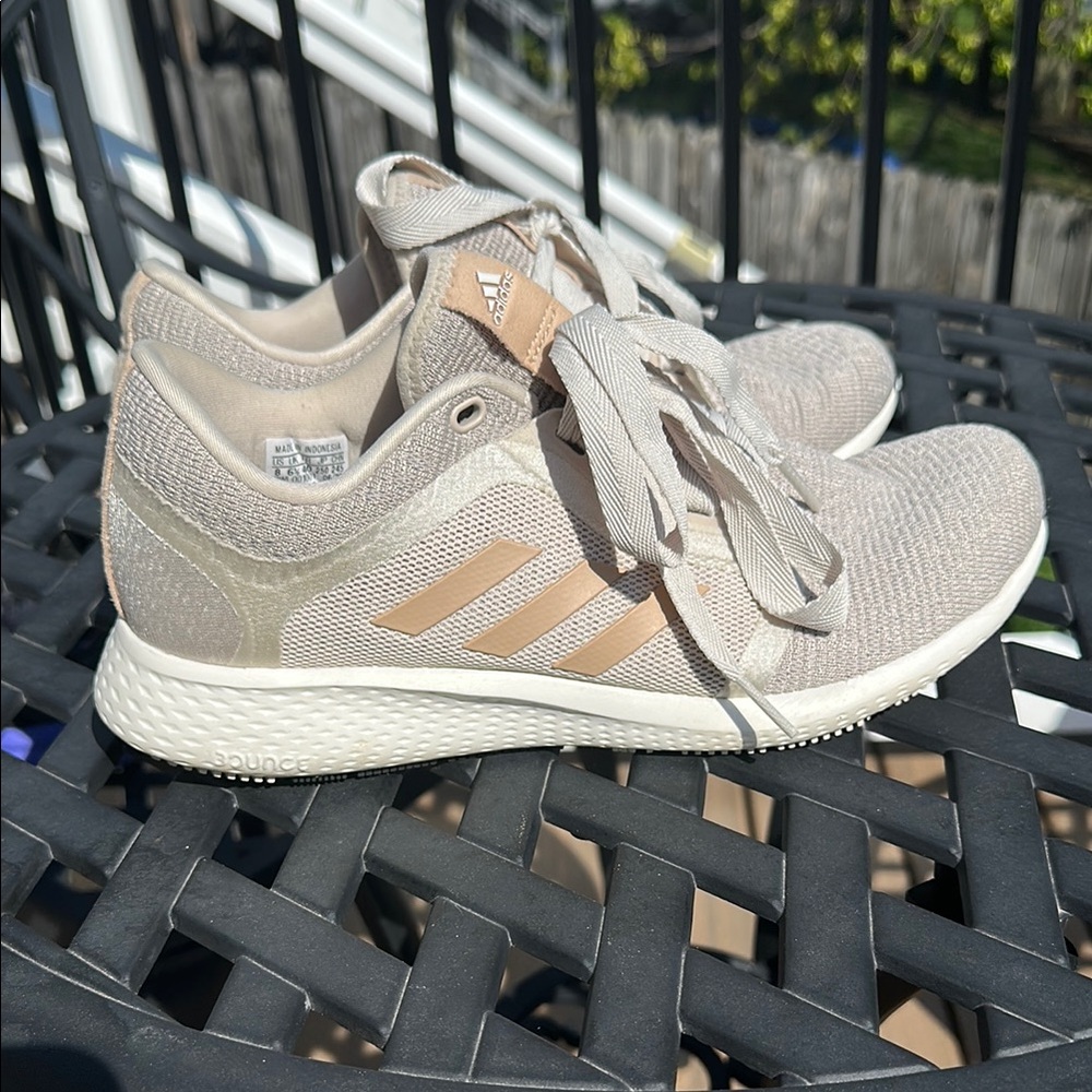 Adidas Women's Beige Running Shoes- excellent condition!